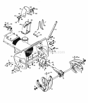 Lawn Boy Snowblowers Auger Housing & Chute Diagram and Parts List for 2680B 300000001-399999999 - 1973 Lawn Boy Snow Blower